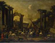 Douw Simon Johanes van Horsemen among the Ruins  - Hermitage